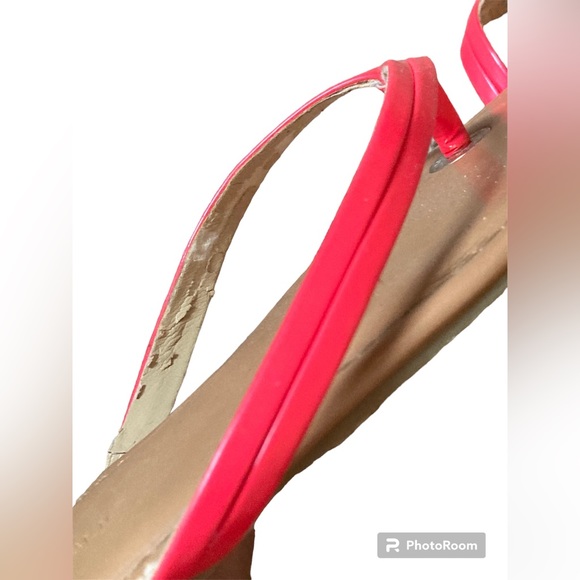 Banana Republic Neon Pink Flip Flops. Size 6. - Picture 6 of 9
